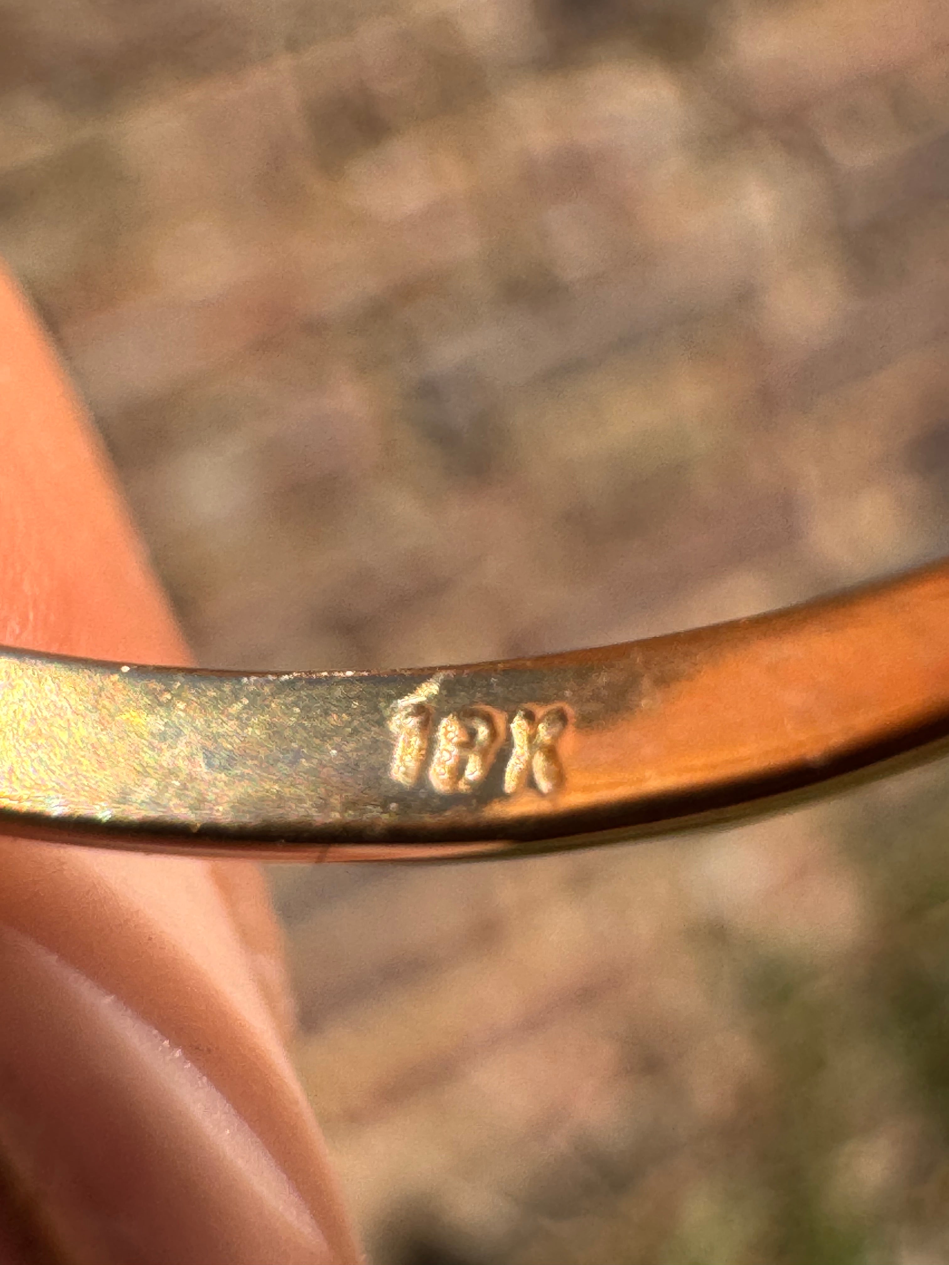 Lot 11: 18ct Yellow Gold Ruby Diamond Ring (Estimate £200-300)