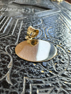 9ct Yellow Gold Circle Tag Pendant