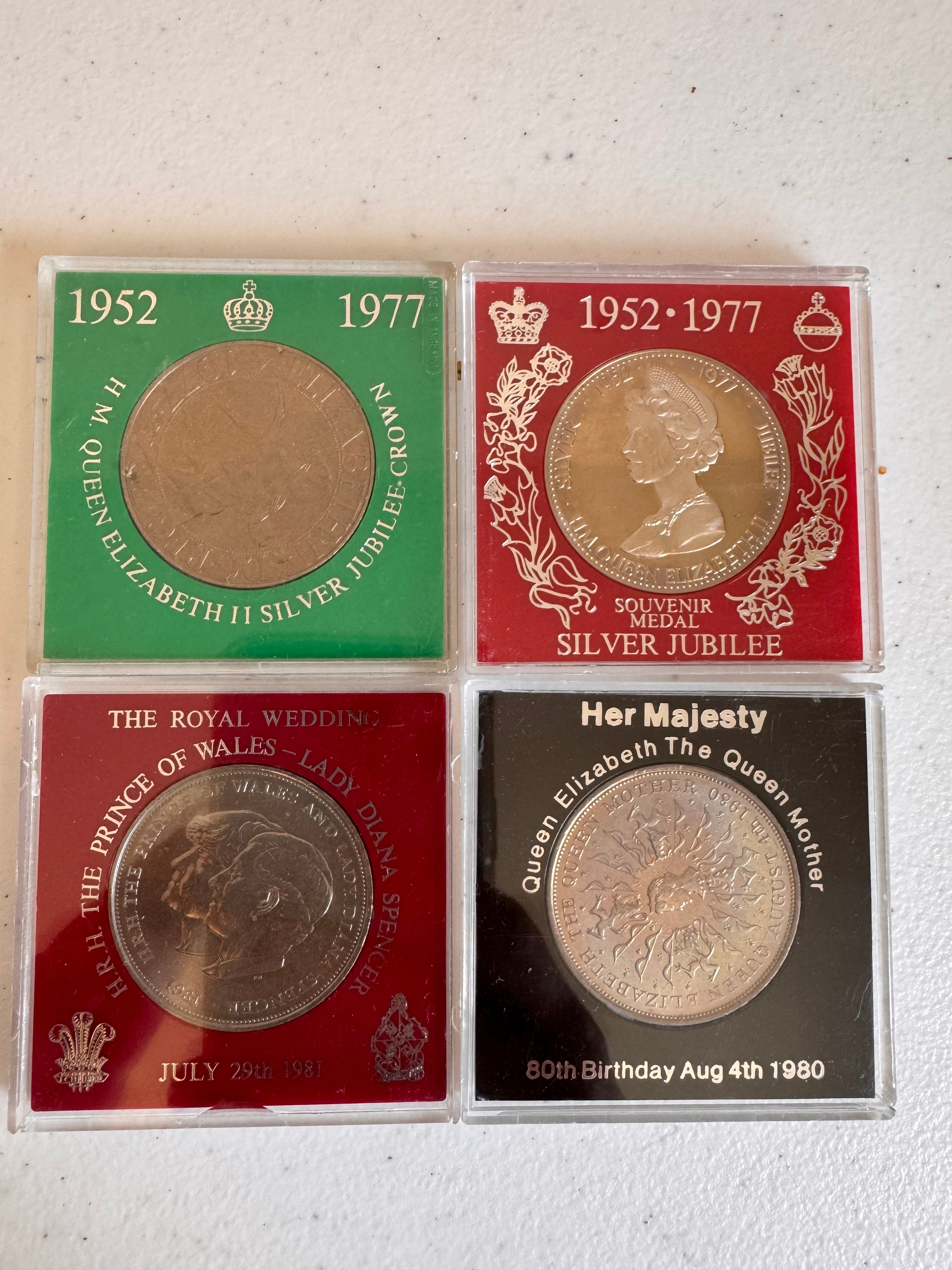Lot 2: Coins Crowns x 8 (Estimate £10-20)