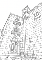 Sicily Colouring Book (Issue One) Illustrated by George Laing (Pre-Order) First Release of 50