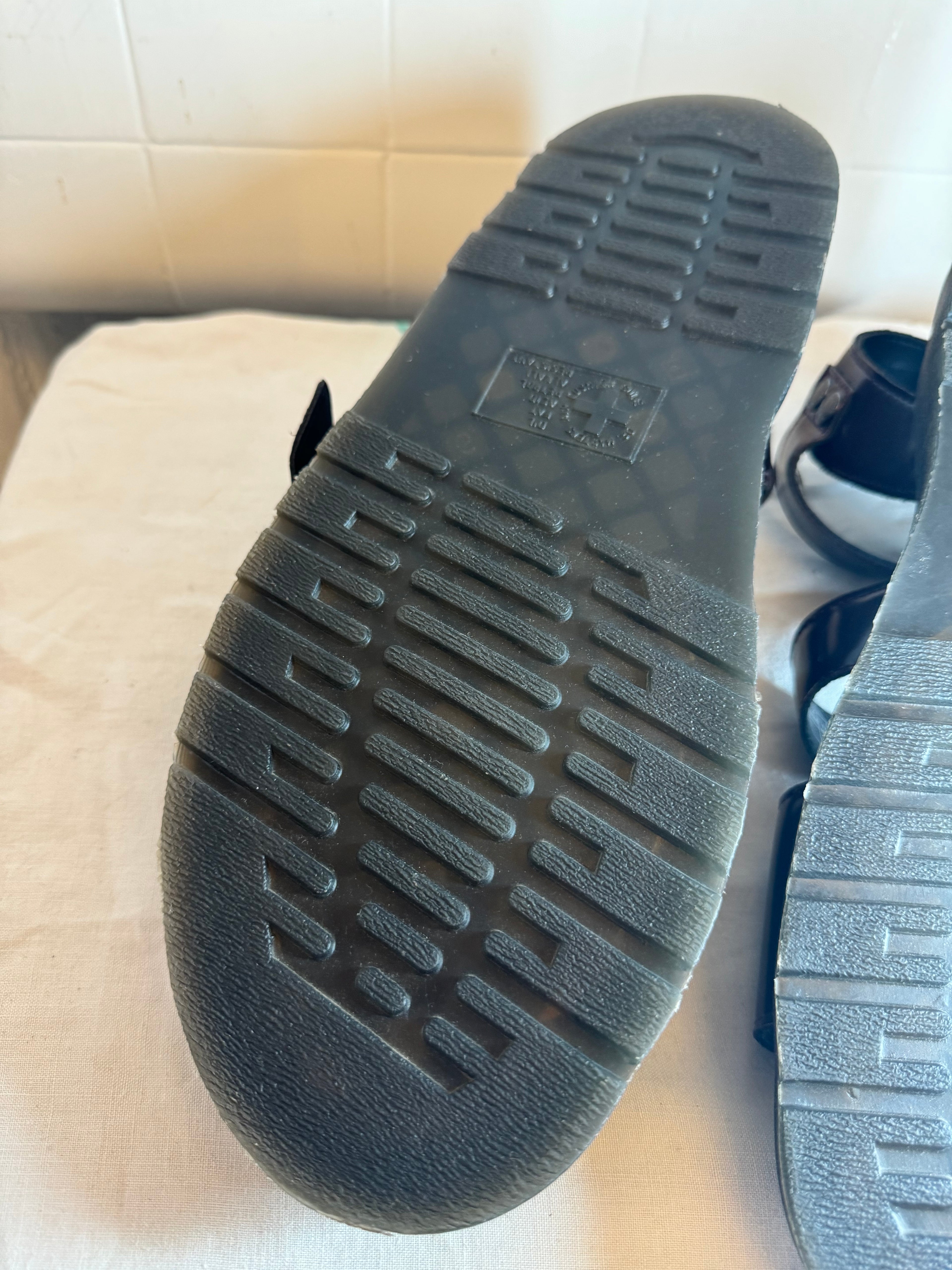 Dr Martens GRYPHON Vegan Leather Sandals Burgundy UK 11