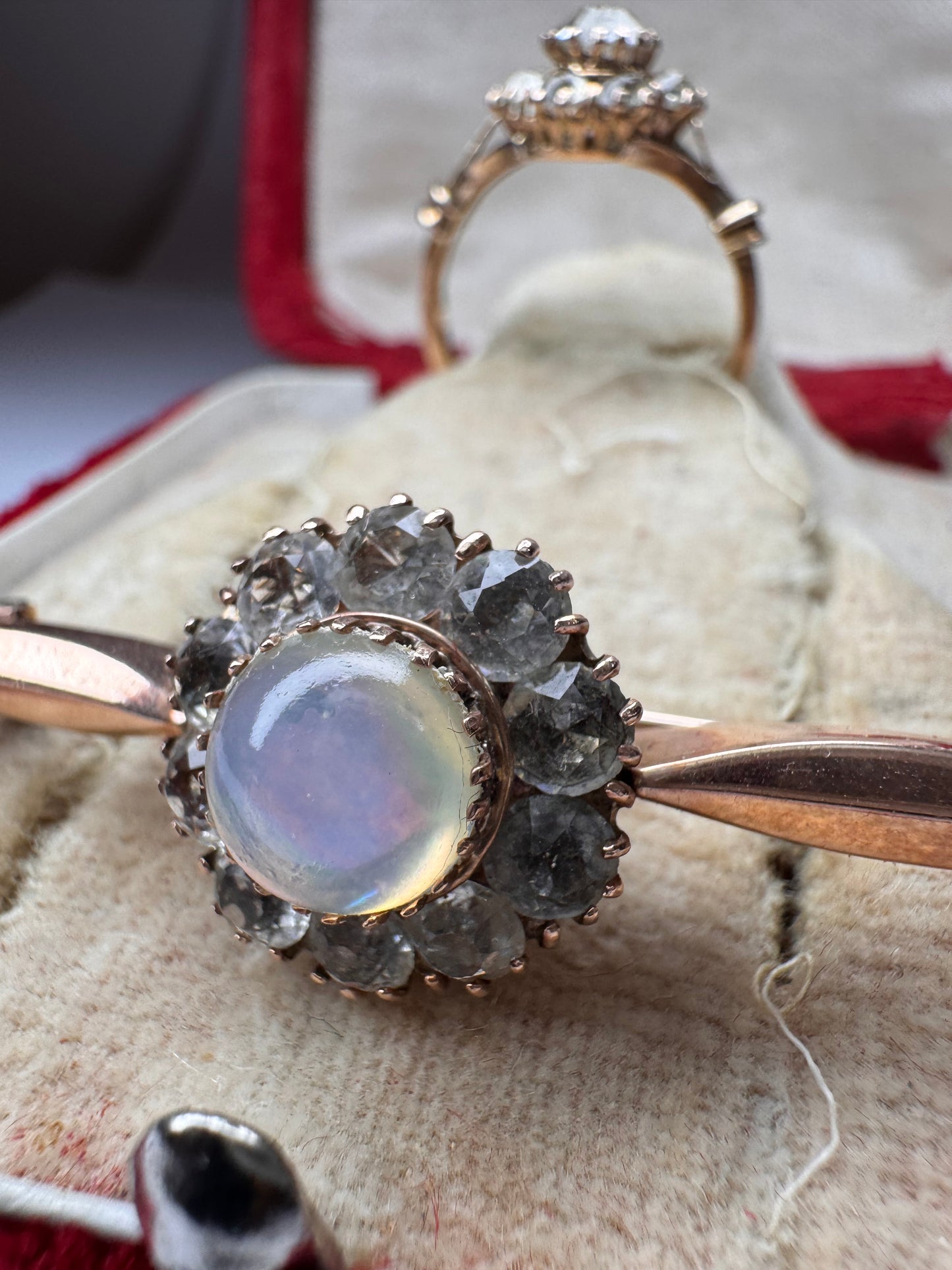 Lot 6: Italian Rose Metal Broach and Ring (Estimate £50-100)