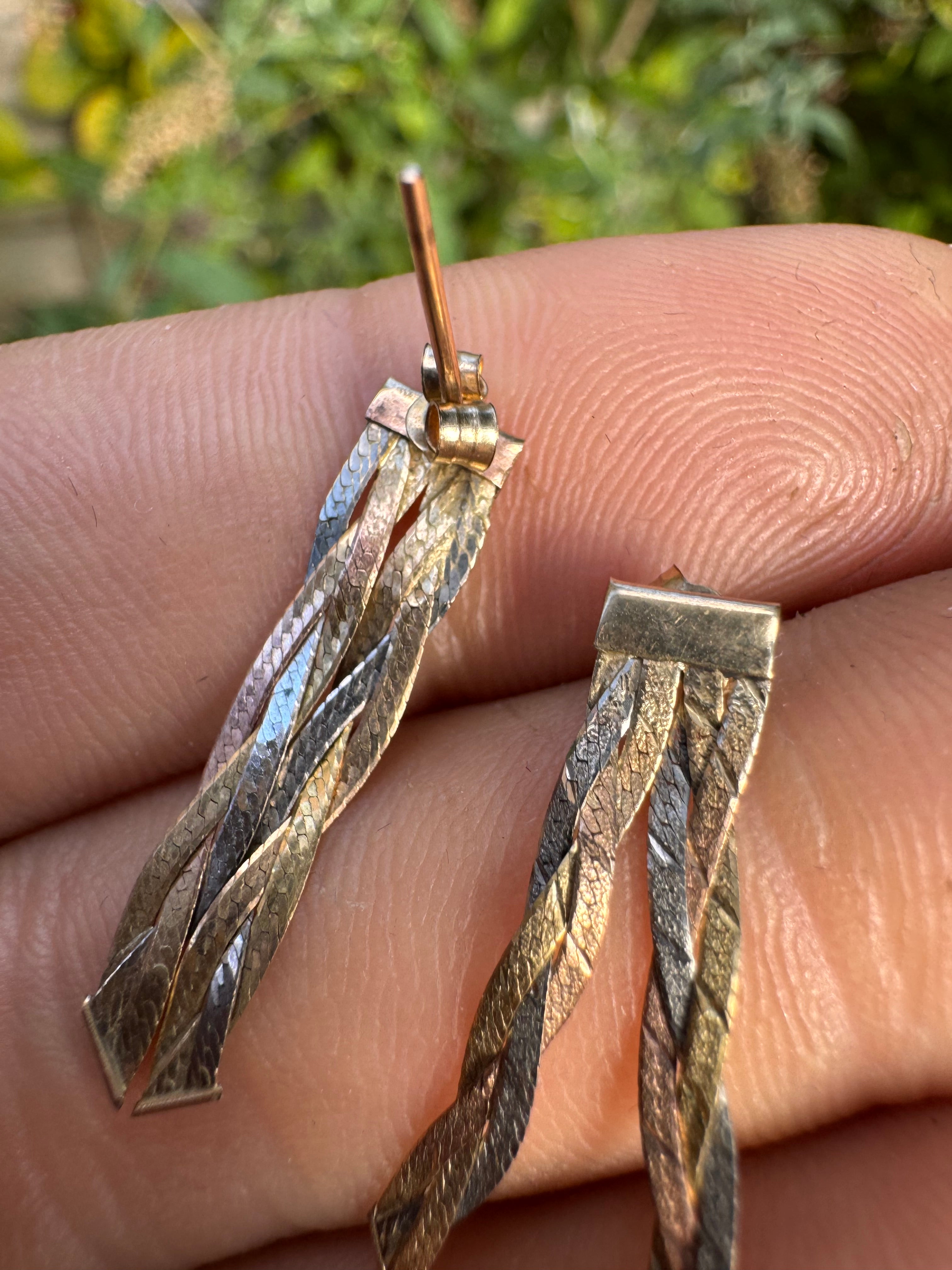 9ct Gold Vintage Earrings
