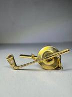 14ct Yellow Gold Diamond Golf Club Tie Pin