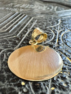 9ct Yellow Gold Circle Tag Pendant