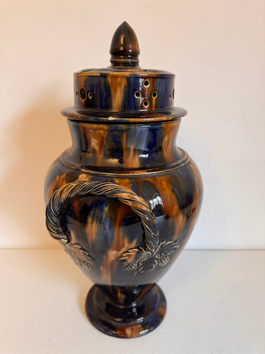 Lot 4: Denby Pottery Polychrome Two-Handled Vase – UK, Early 20th Century (Estimate £100-250)