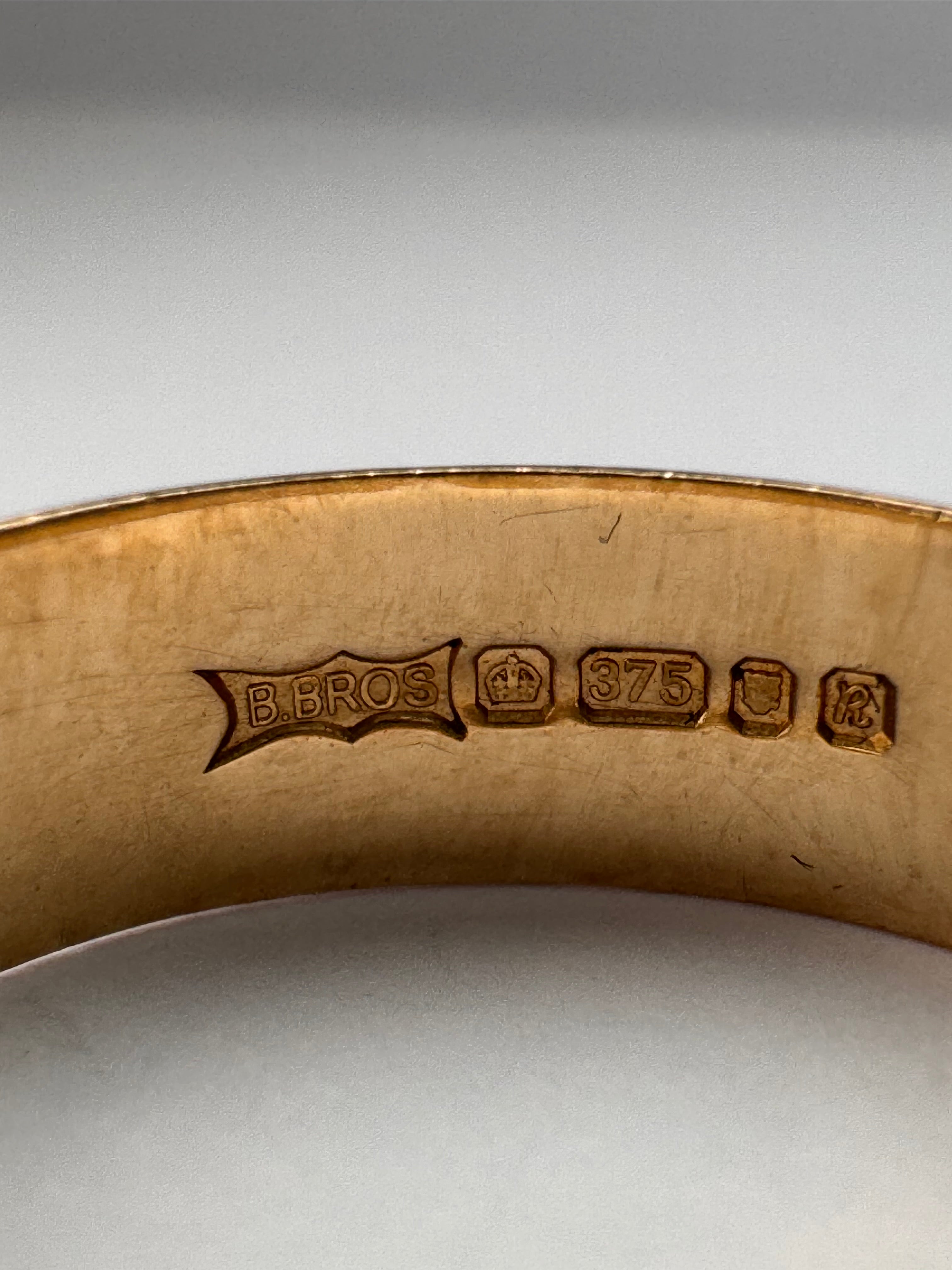 9ct Wedding Band Plain Yellow Gold Ring