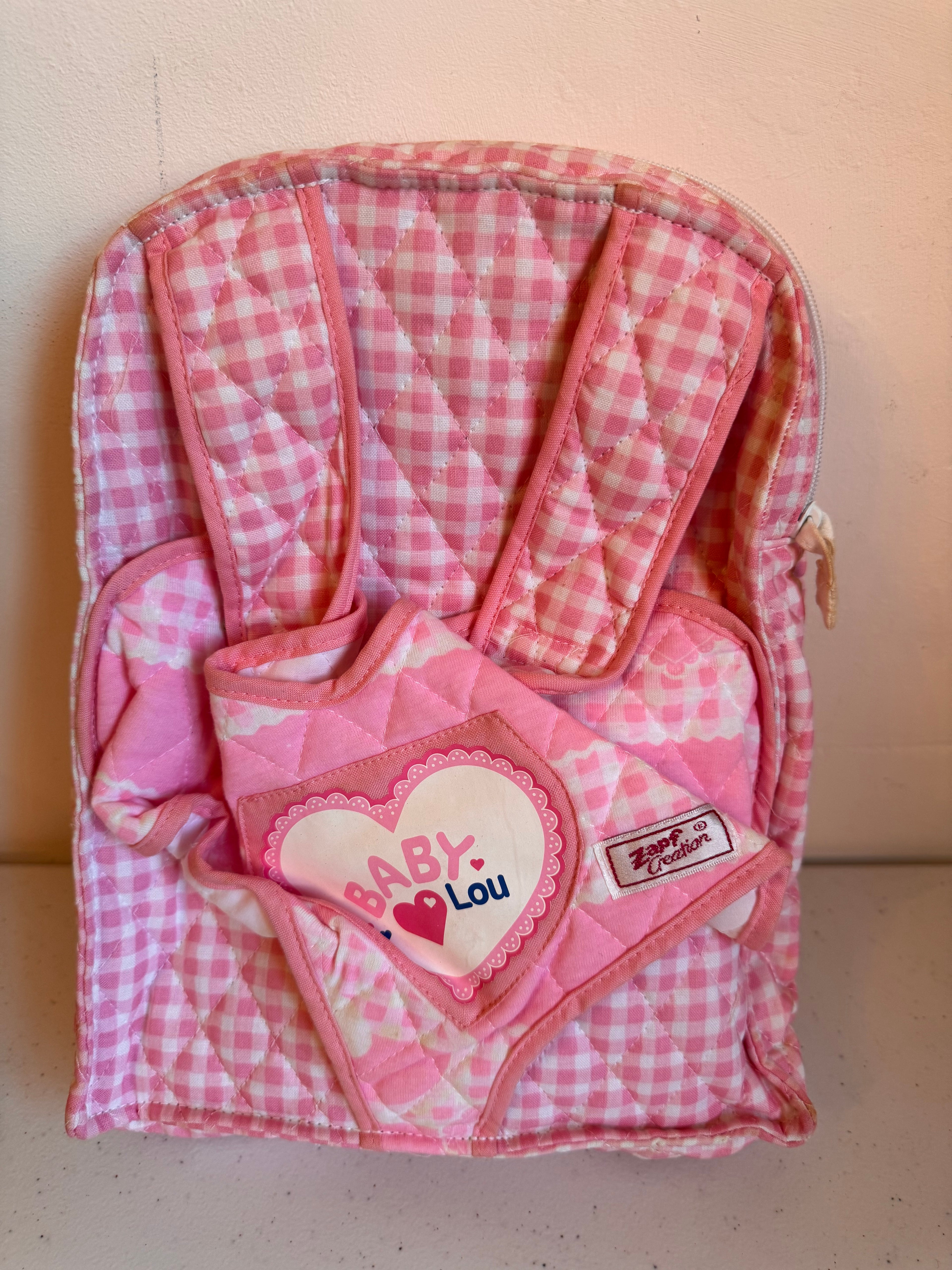 Lot 22: Baby Lou Rucksack Zapf Creations Vintage  (Estimate £20-80)