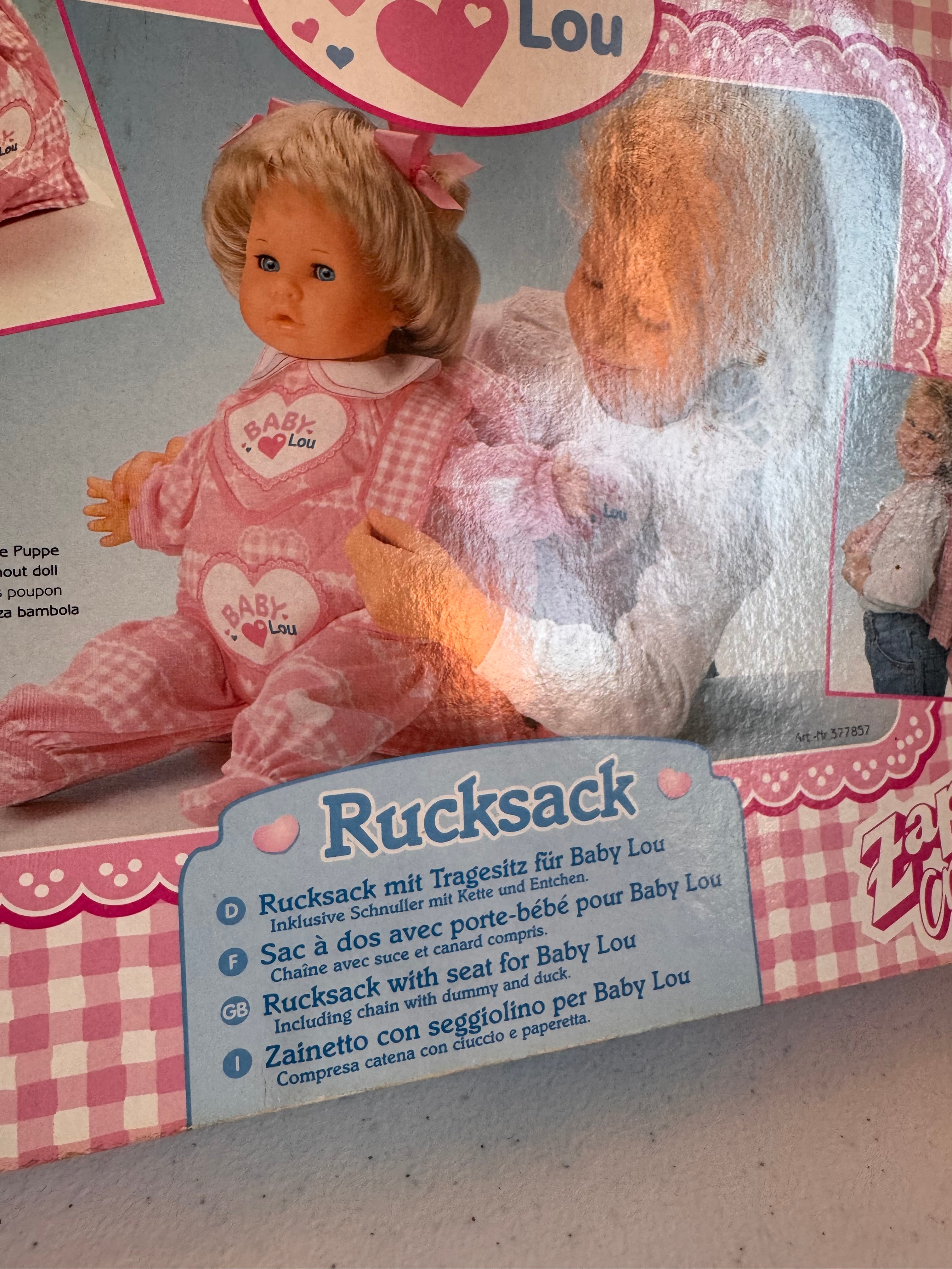 Lot 22: Baby Lou Rucksack Zapf Creations Vintage  (Estimate £20-80)