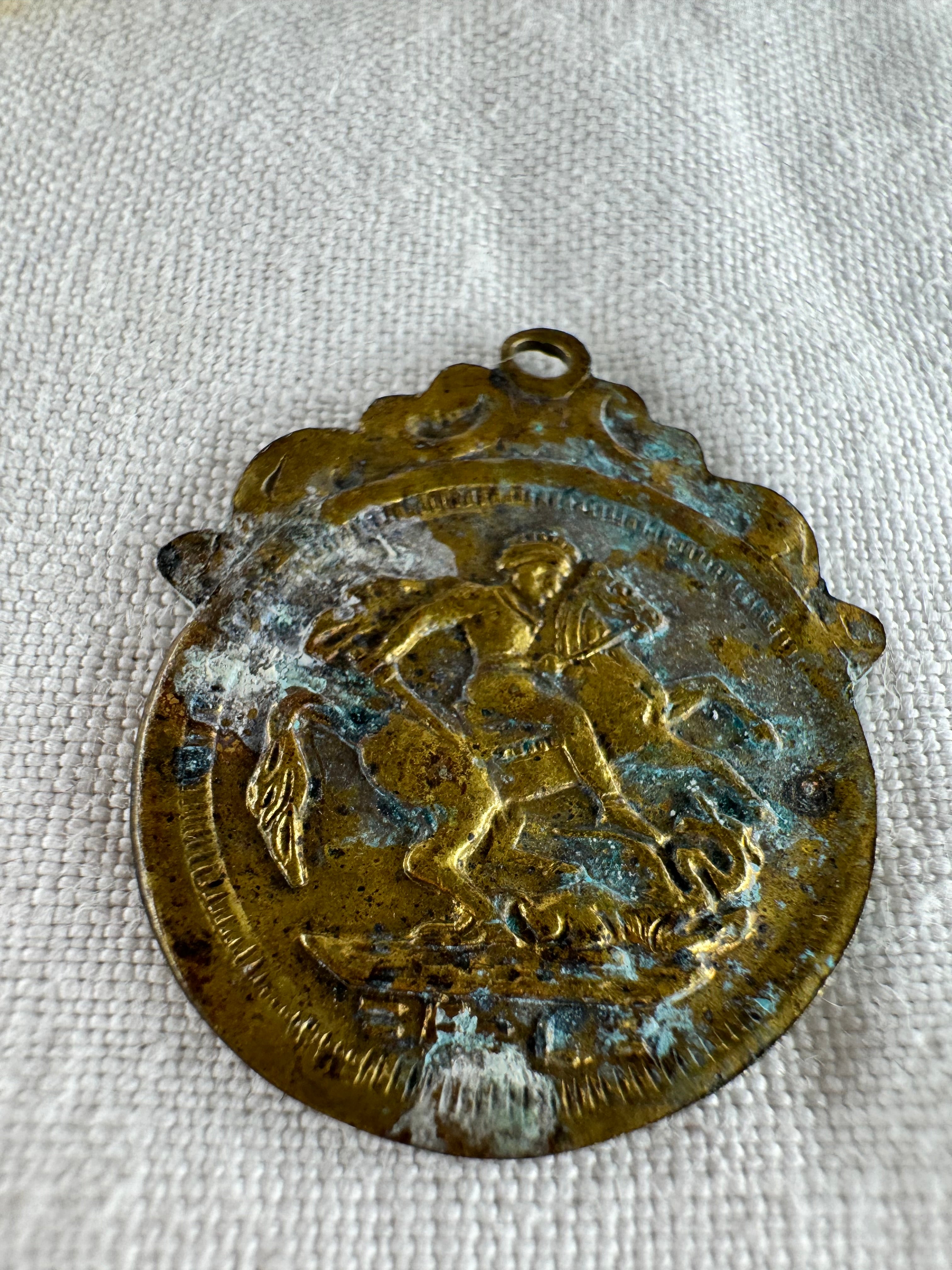 5 Vintage Italian Religious Pendants/Badge (SICILY HOUSE)