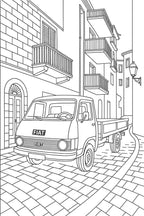 Sicily Colouring Book (Issue One) Illustrated by George Laing (Pre-Order) First Release of 50