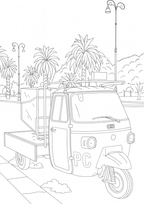 Sicily Colouring Book (Issue One) Illustrated by George Laing (Pre-Order) First Release of 50