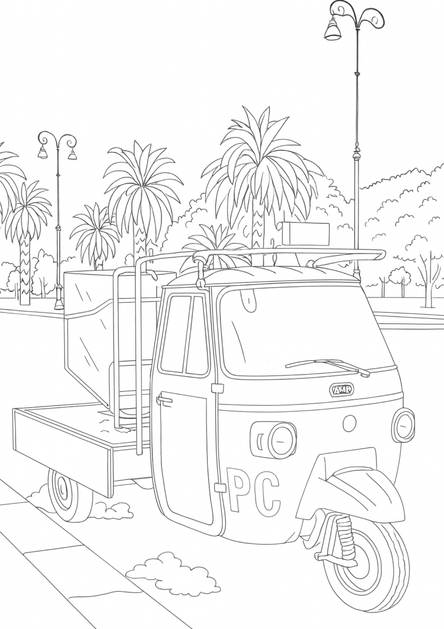 Sicily Colouring Book (Issue One) Illustrated by George Laing (Pre-Order) First Release of 50