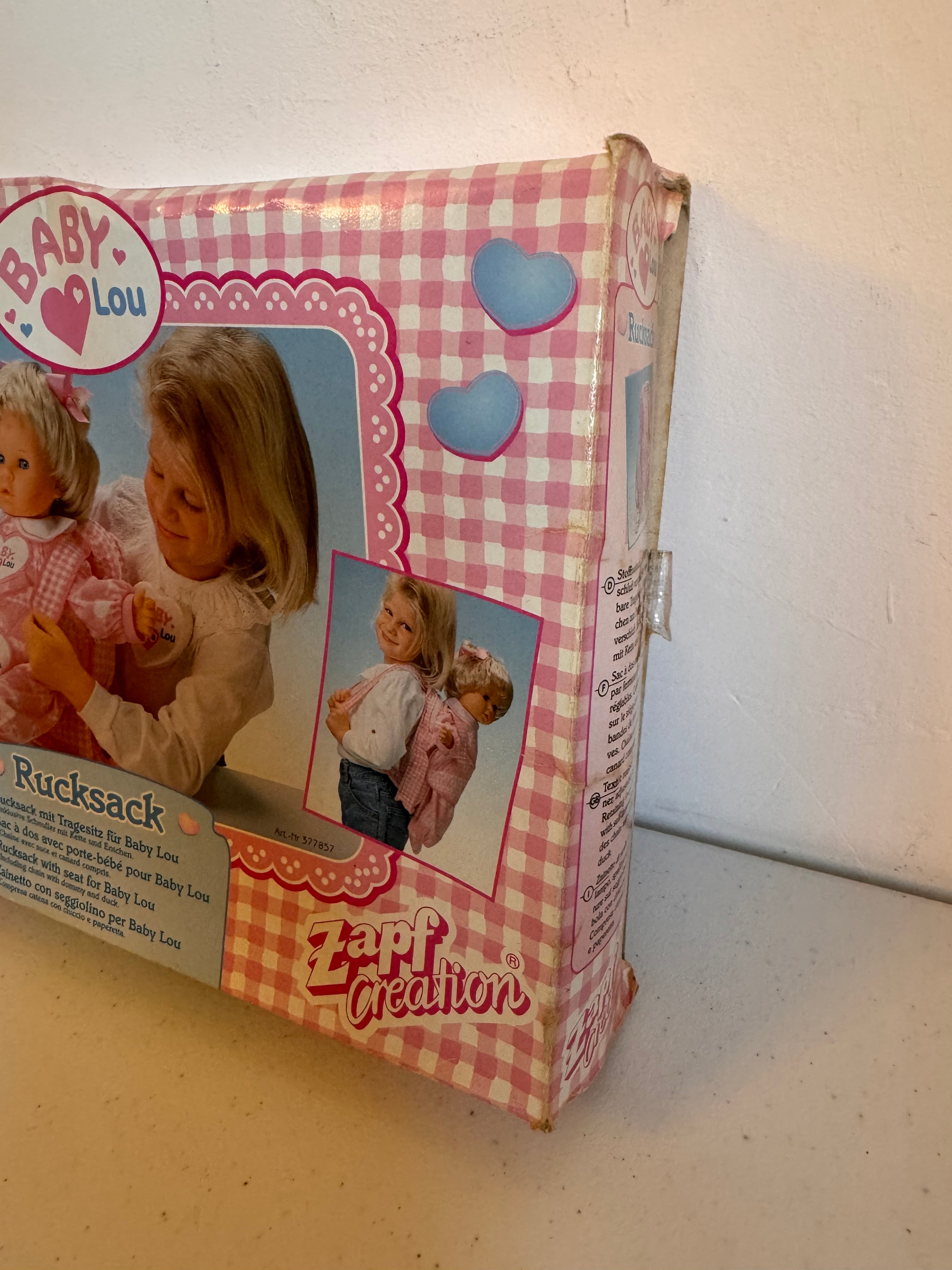 Lot 22: Baby Lou Rucksack Zapf Creations Vintage  (Estimate £20-80)