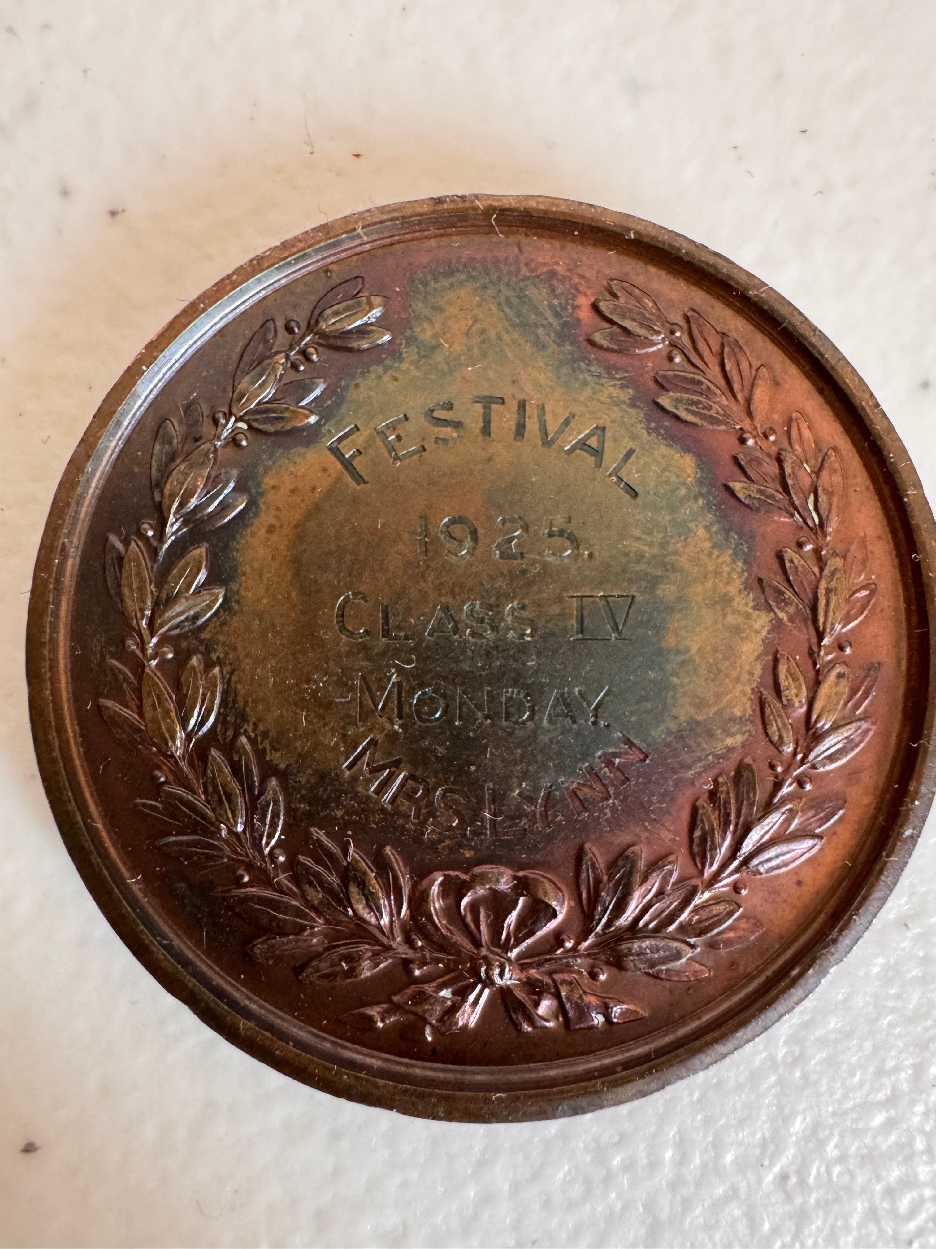 Lot 51: A 1925 Brighton Festival Medal  (Estimate £5-10)