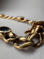 9ct Gold Aquamarine Bracelet