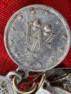 Five vintage religious Italian  pendants