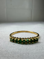 18ct Yellow Gold Emerald Eternity Ring