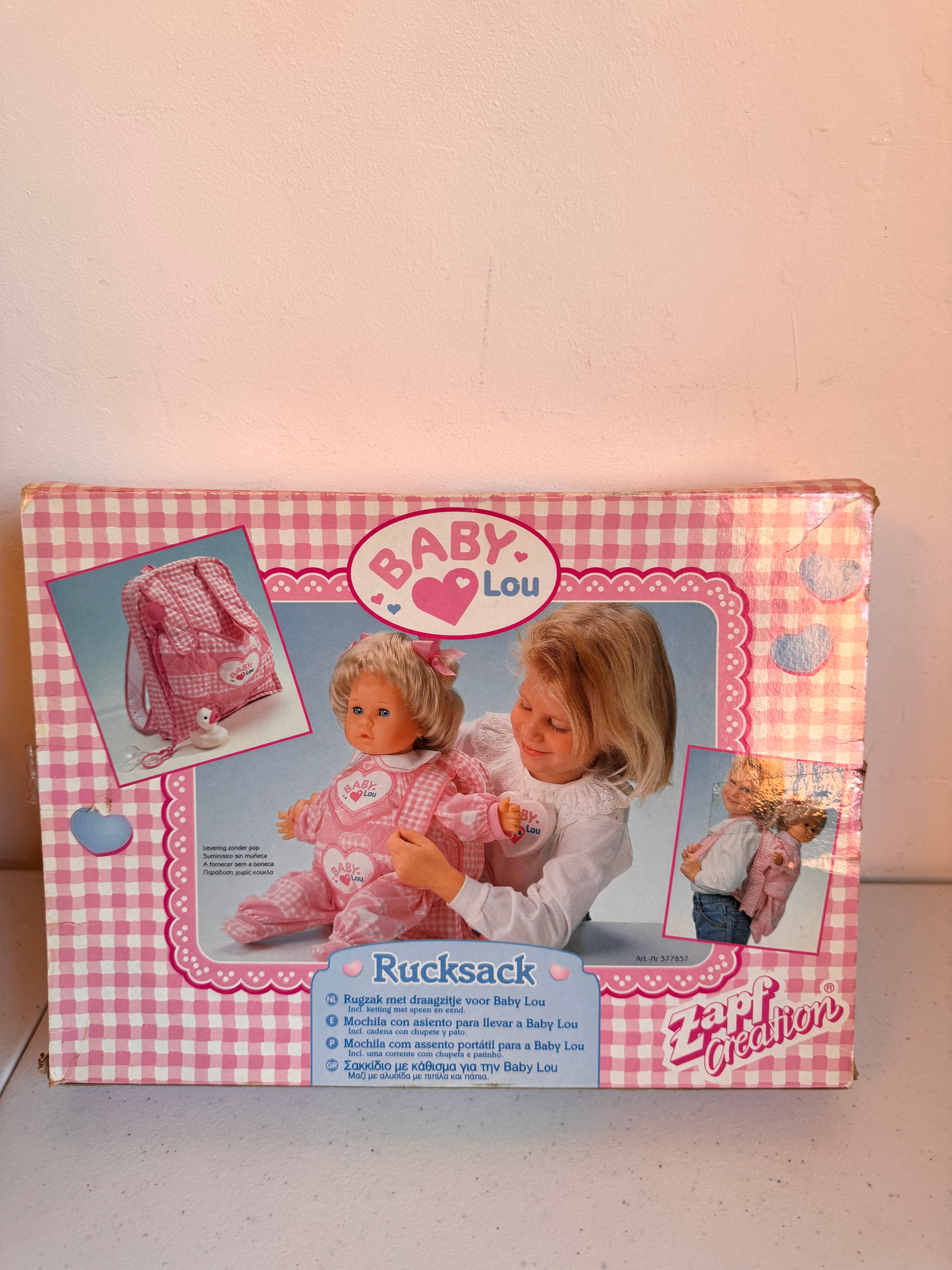 Lot 22: Baby Lou Rucksack Zapf Creations Vintage  (Estimate £20-80)