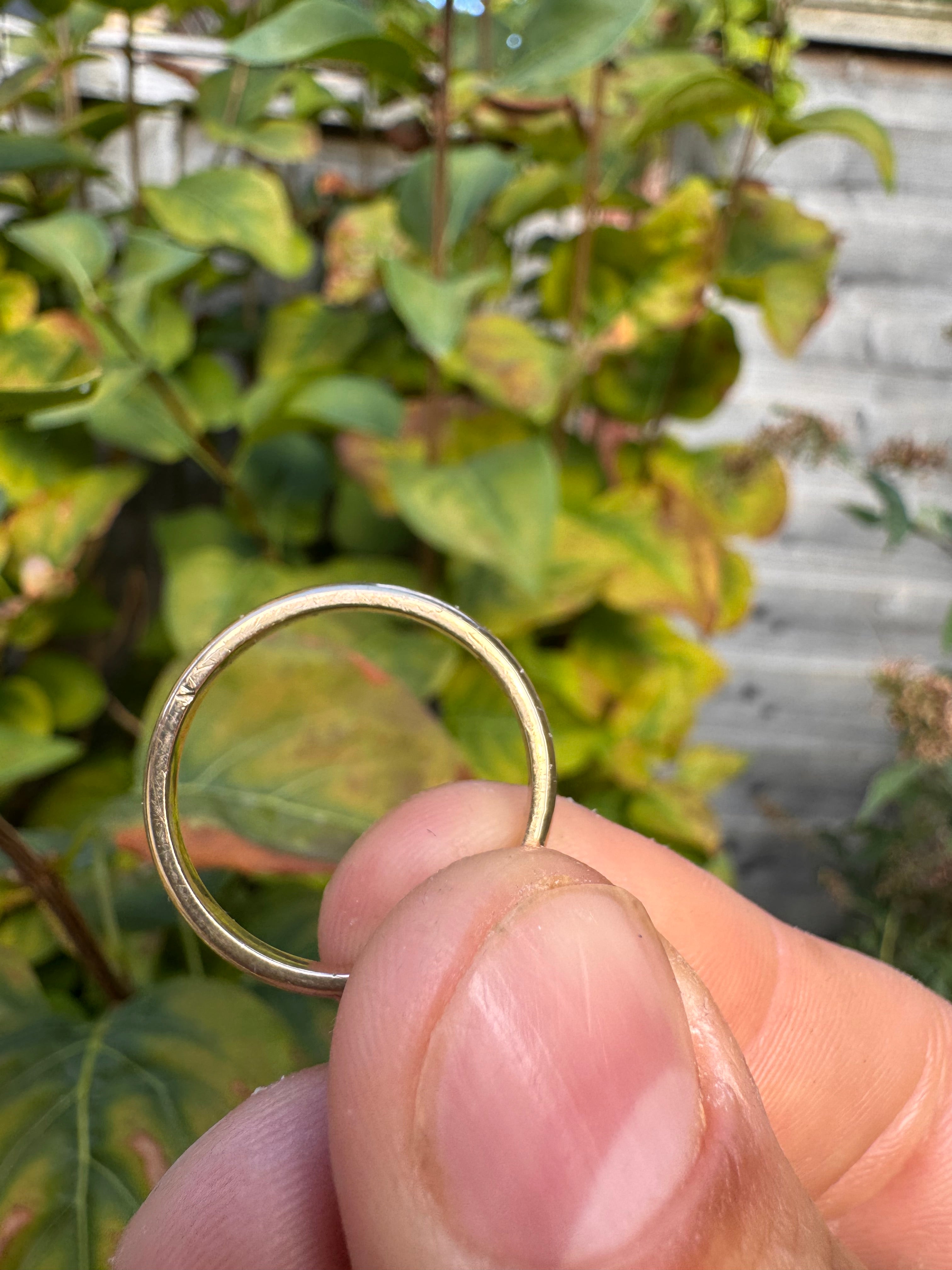 9ct Wedding Band Slim Yellow Gold Ring