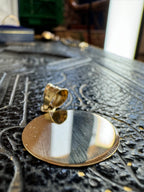 9ct Yellow Gold Circle Tag Pendant