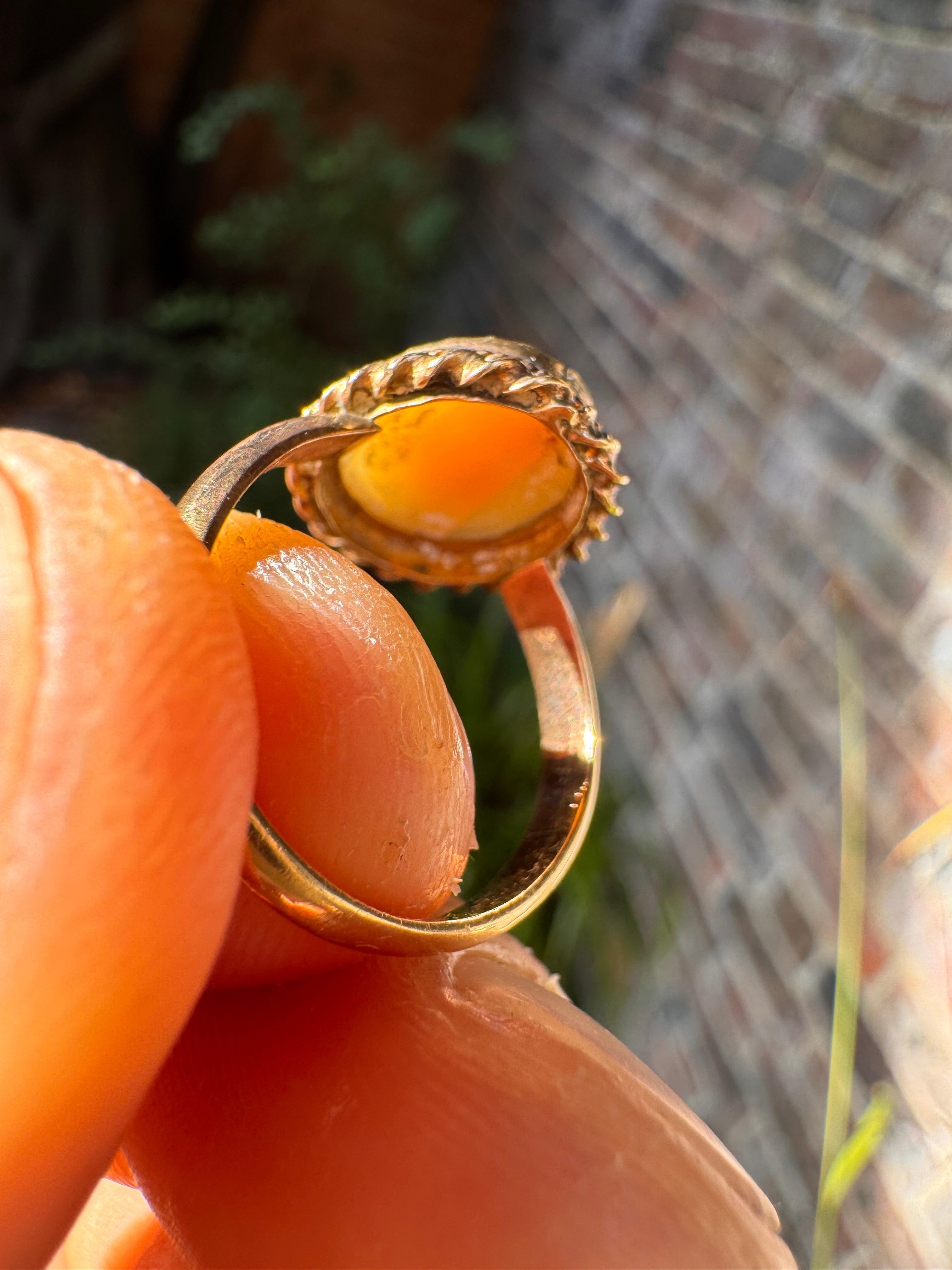 18ct Rose Gold Cameo Ring