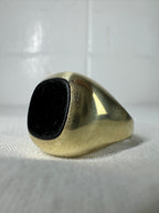 9ct Yellow Gold Onyx Ring