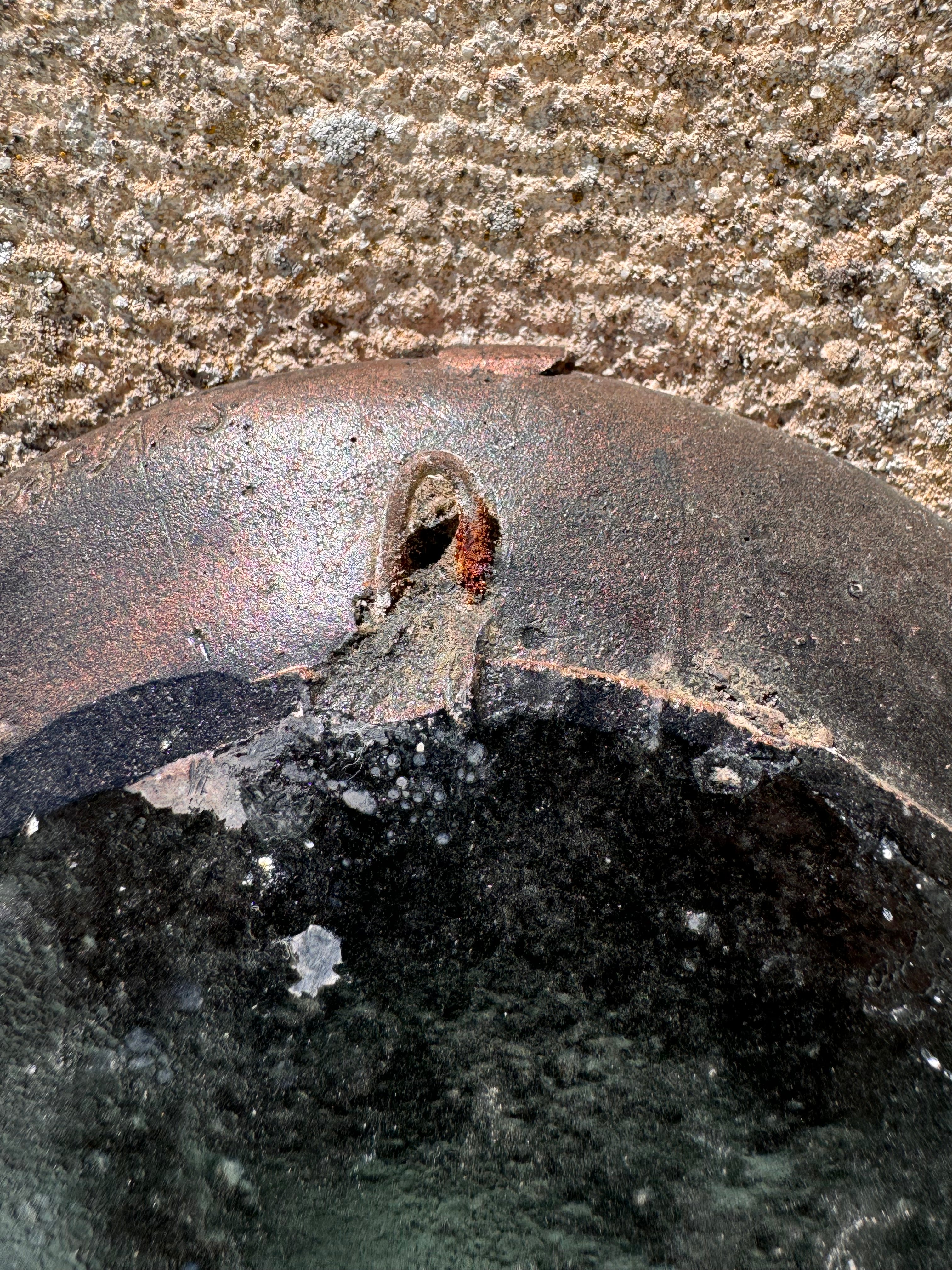 Hand made Man and horse on cart clay decorations signed