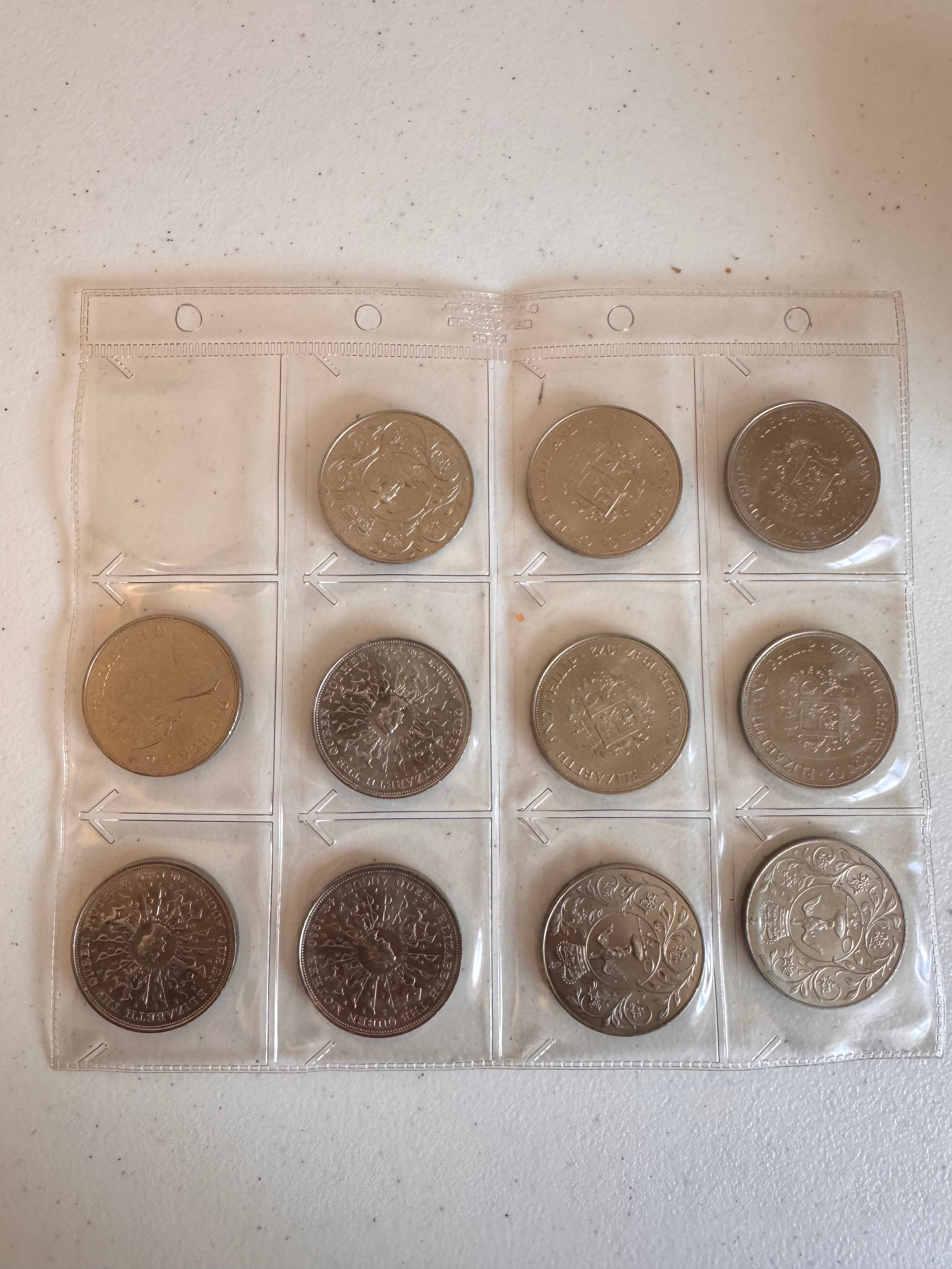 Lot 1: Coins Crowns x 11 (Estimate: £10-20)
