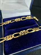 9ct Yellow Gold Curb Bracelet 7in