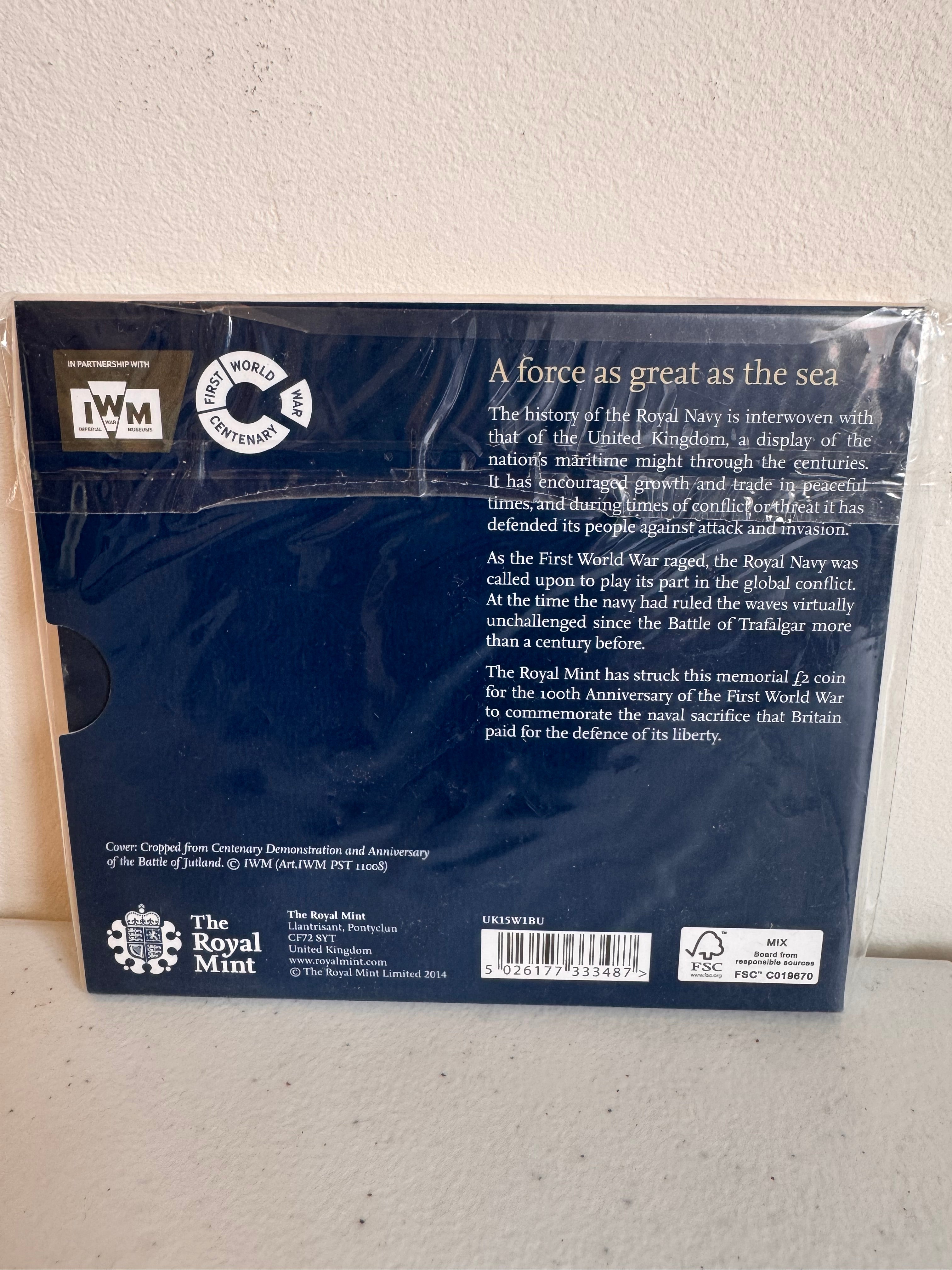 Lot 26: The Royal Navy 2015
UK £2 Brilliant Uncirculated Coin(Estimate £5-20)