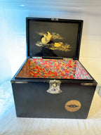 Exquisite Japanese Meiji Period Black Lacquered Keep-safe / Jewellery box Circa 1868-1909 RARE