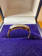 18ct Yellow Gold Platinum Diamond Solitaire Ring