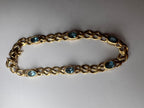 9ct Gold Aquamarine Bracelet