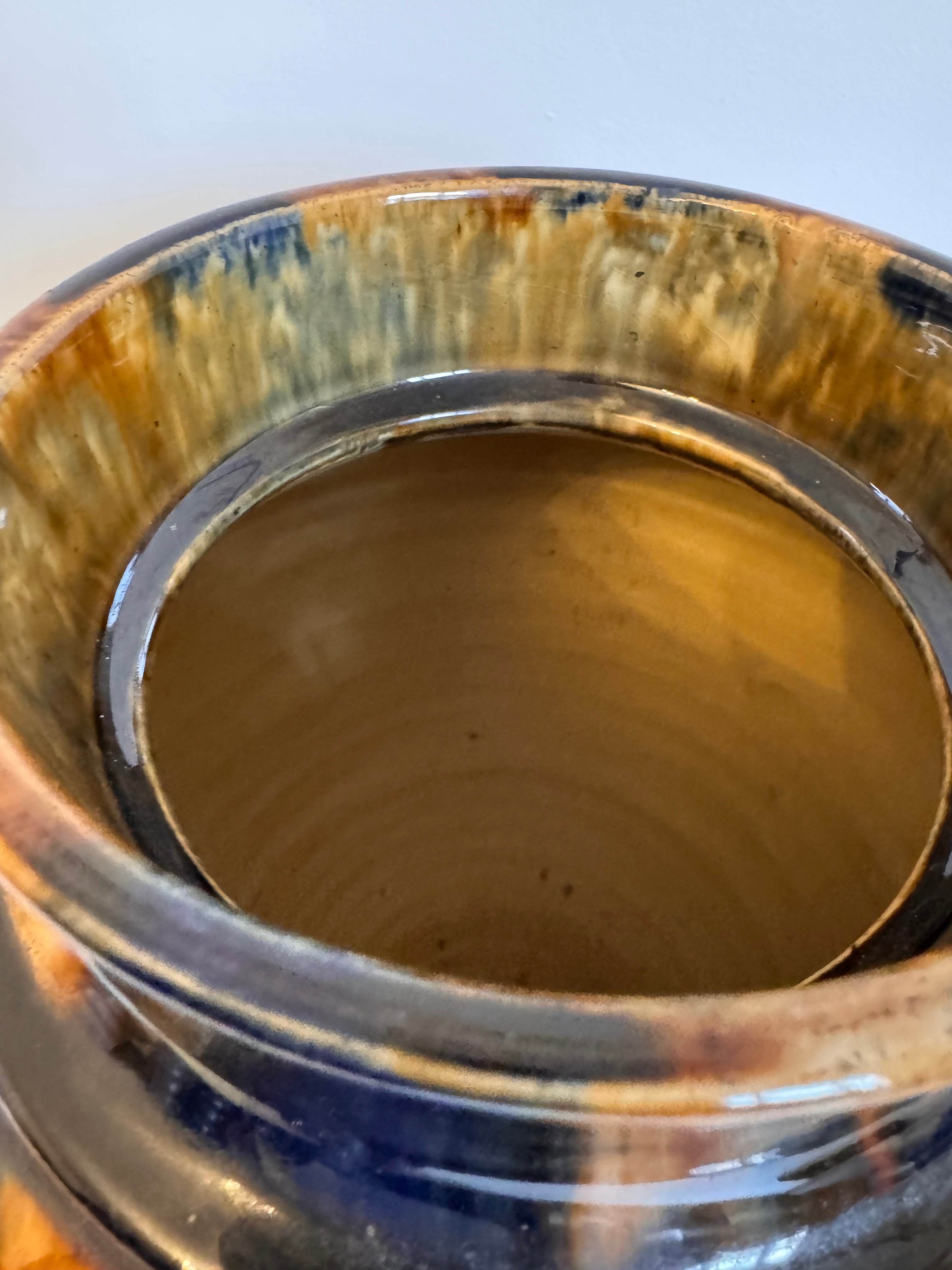 Lot 4: Denby Pottery Polychrome Two-Handled Vase – UK, Early 20th Century (Estimate £100-250)