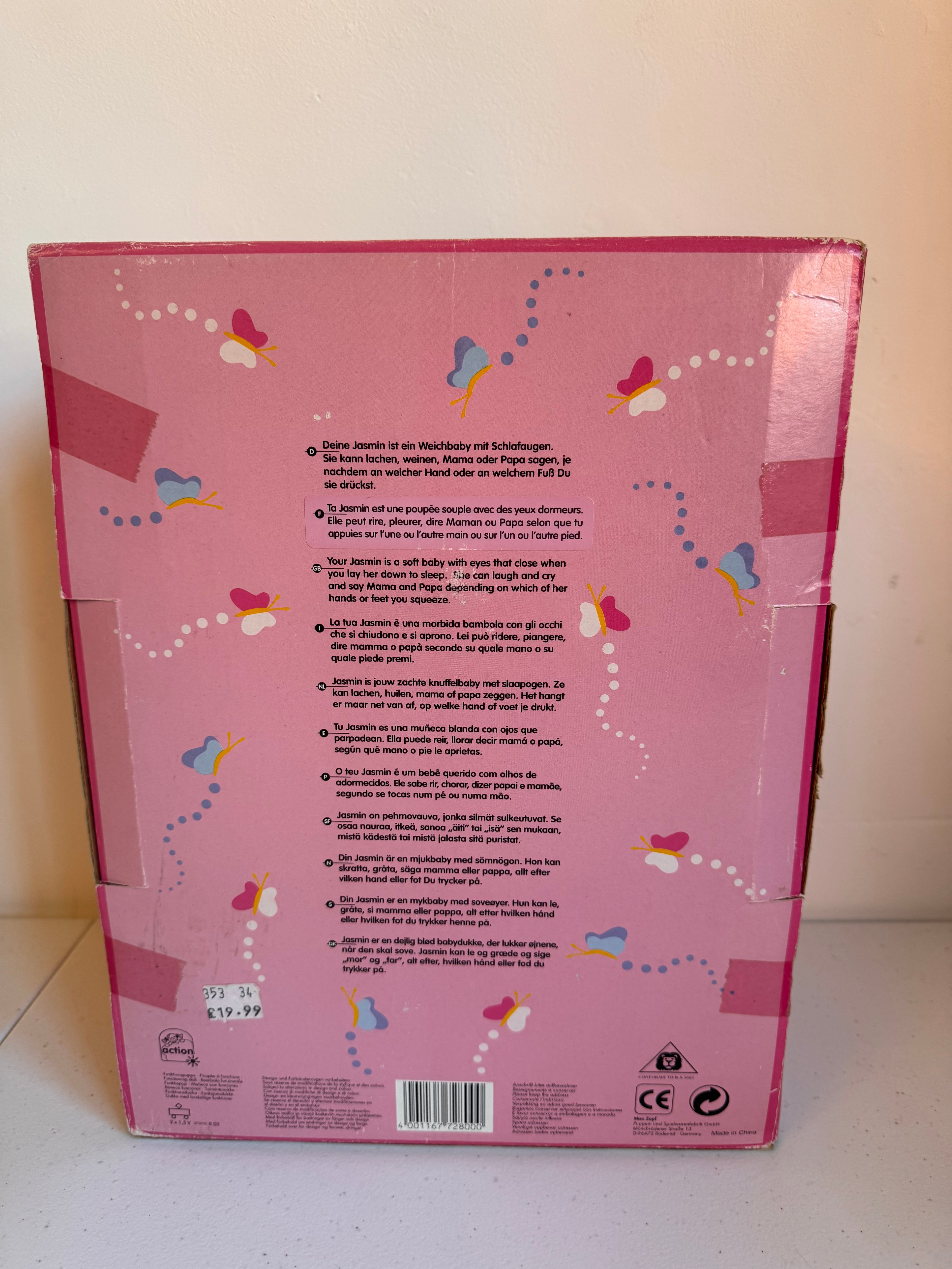 Lot 32: Jasmin Zapf Creations Doll (Estimate £20-40)