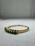 18ct Yellow Gold Emerald Eternity Ring