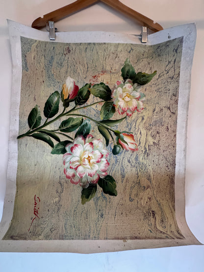 Lot 8: Floral Art Artwork - Barcelona, Spain based Artist (Estimate £20-30)