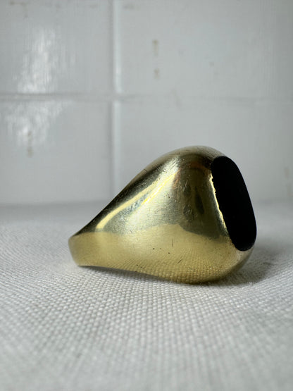 9ct Yellow Gold Onyx Ring