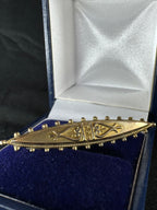 9ct Yellow Gold Vintage Brooch