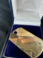 9ct Yellow Gold Dog Tag