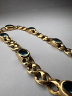 9ct Gold Aquamarine Bracelet