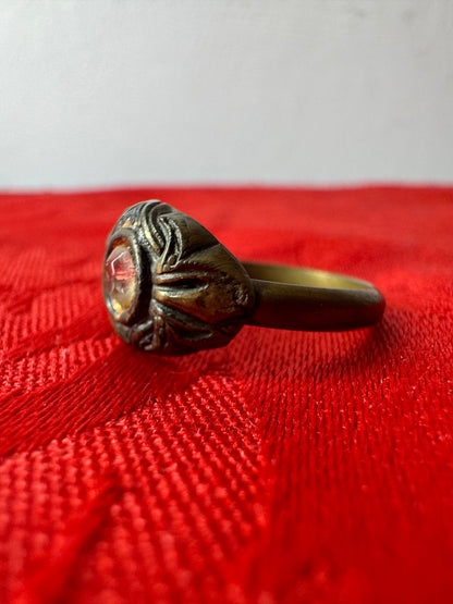Two brass vintage Italian rings