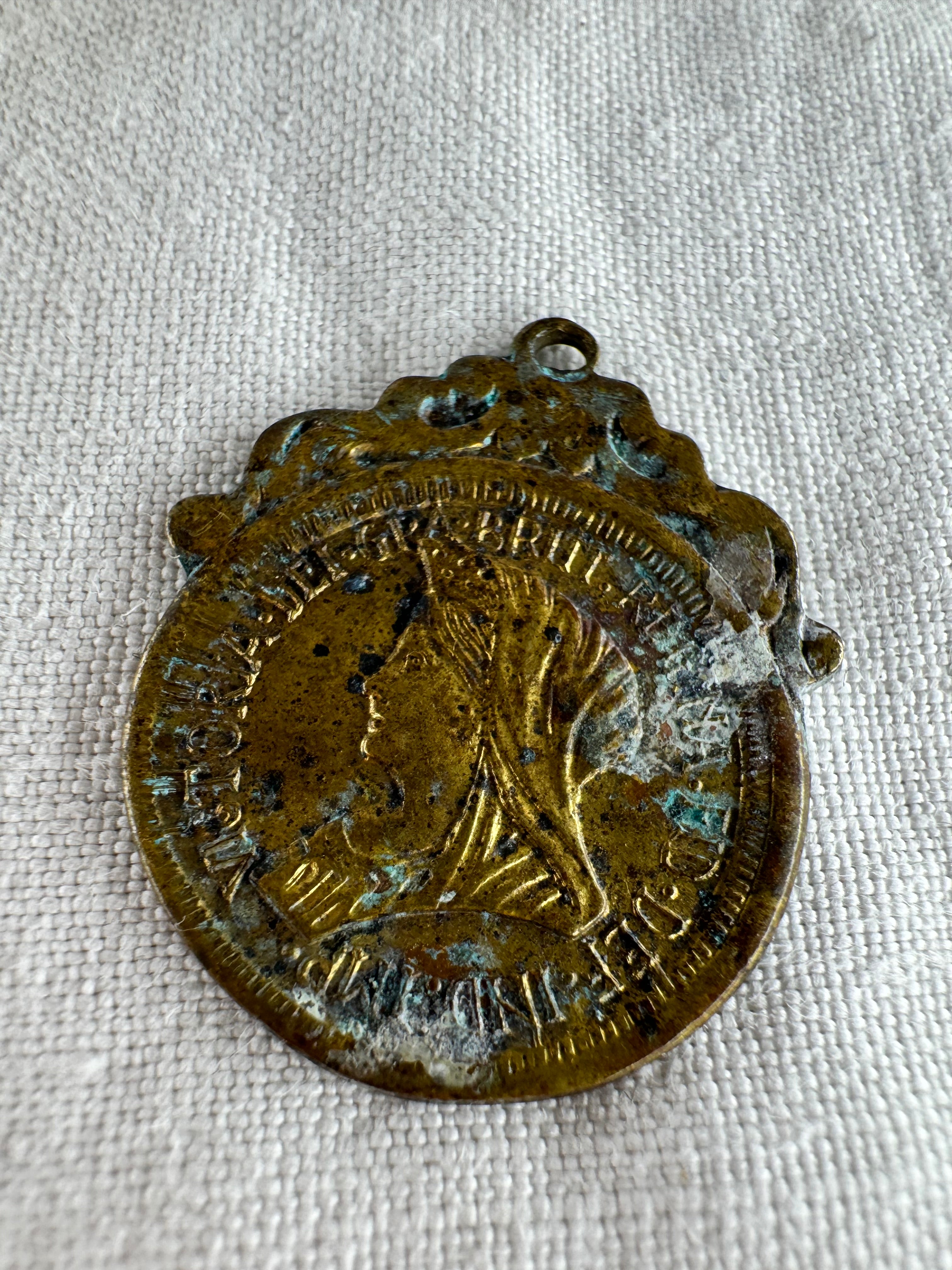 5 Vintage Italian Religious Pendants/Badge (SICILY HOUSE)