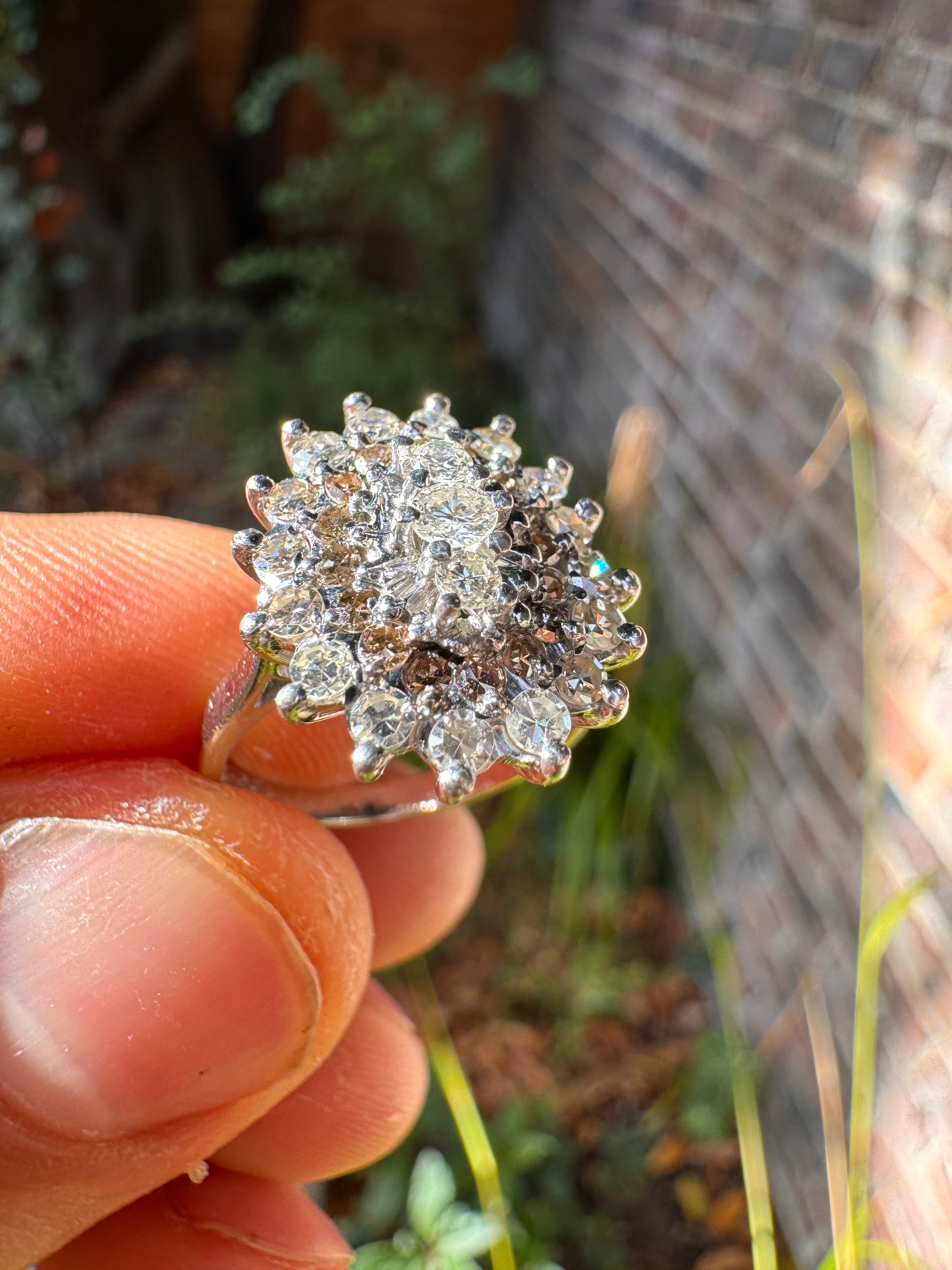 18ct (36) Natural Diamonds White Gold Ring