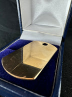 9ct Yellow Gold Dog Tag