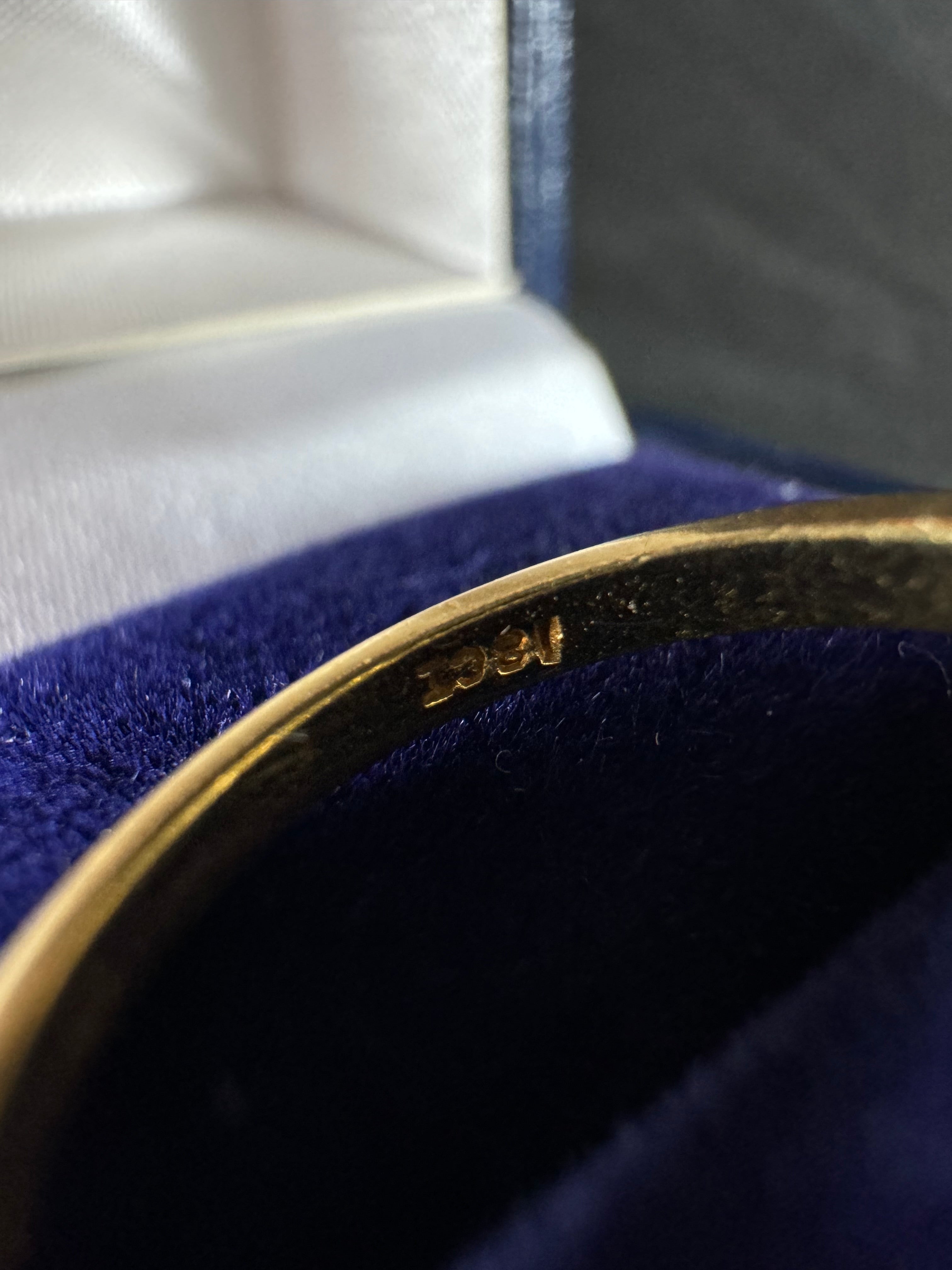 Antique 18ct Yellow Gold and Platinum Topaz Diamond Ring