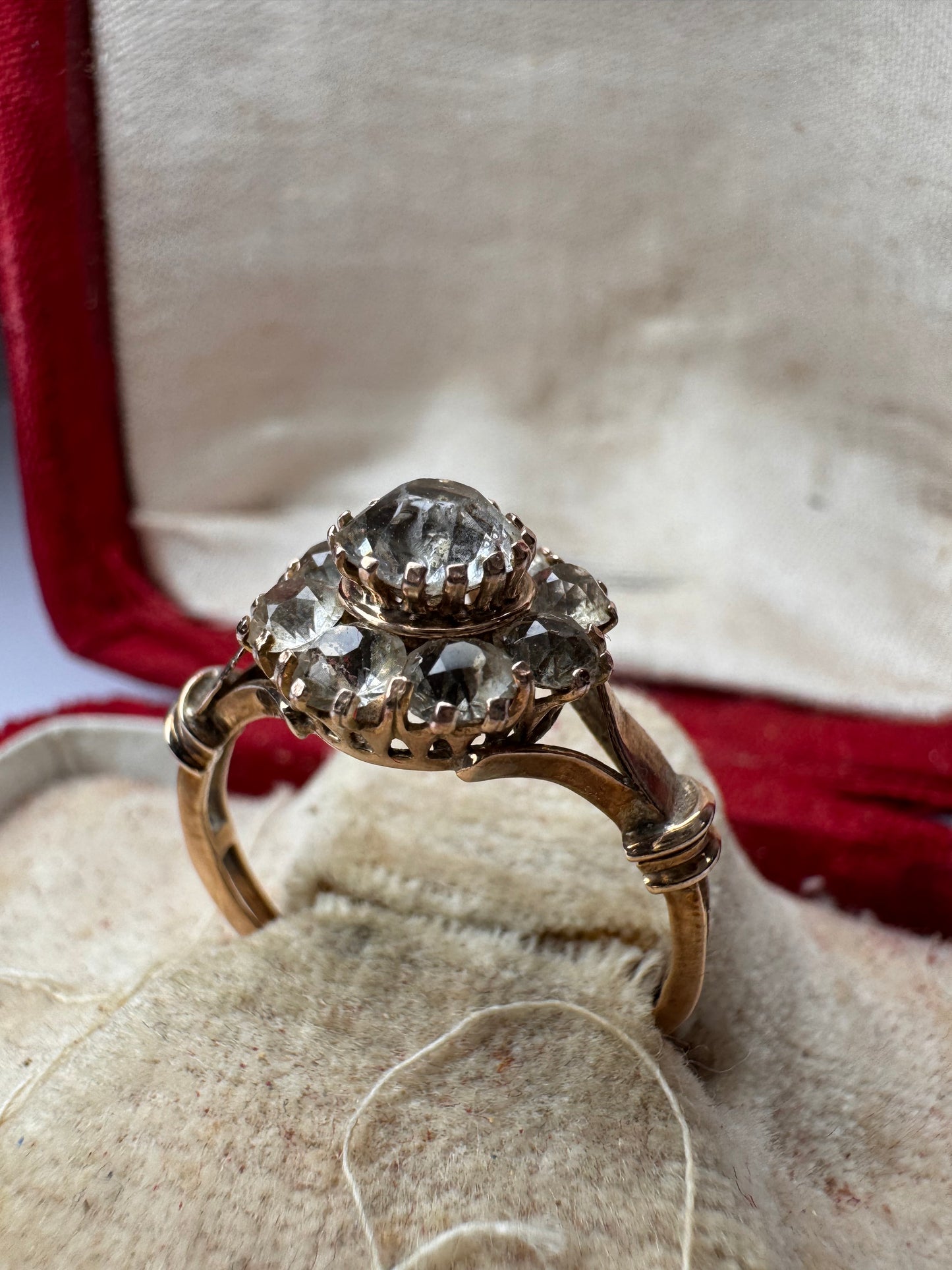 Lot 6: Italian Rose Metal Broach and Ring (Estimate £50-100)
