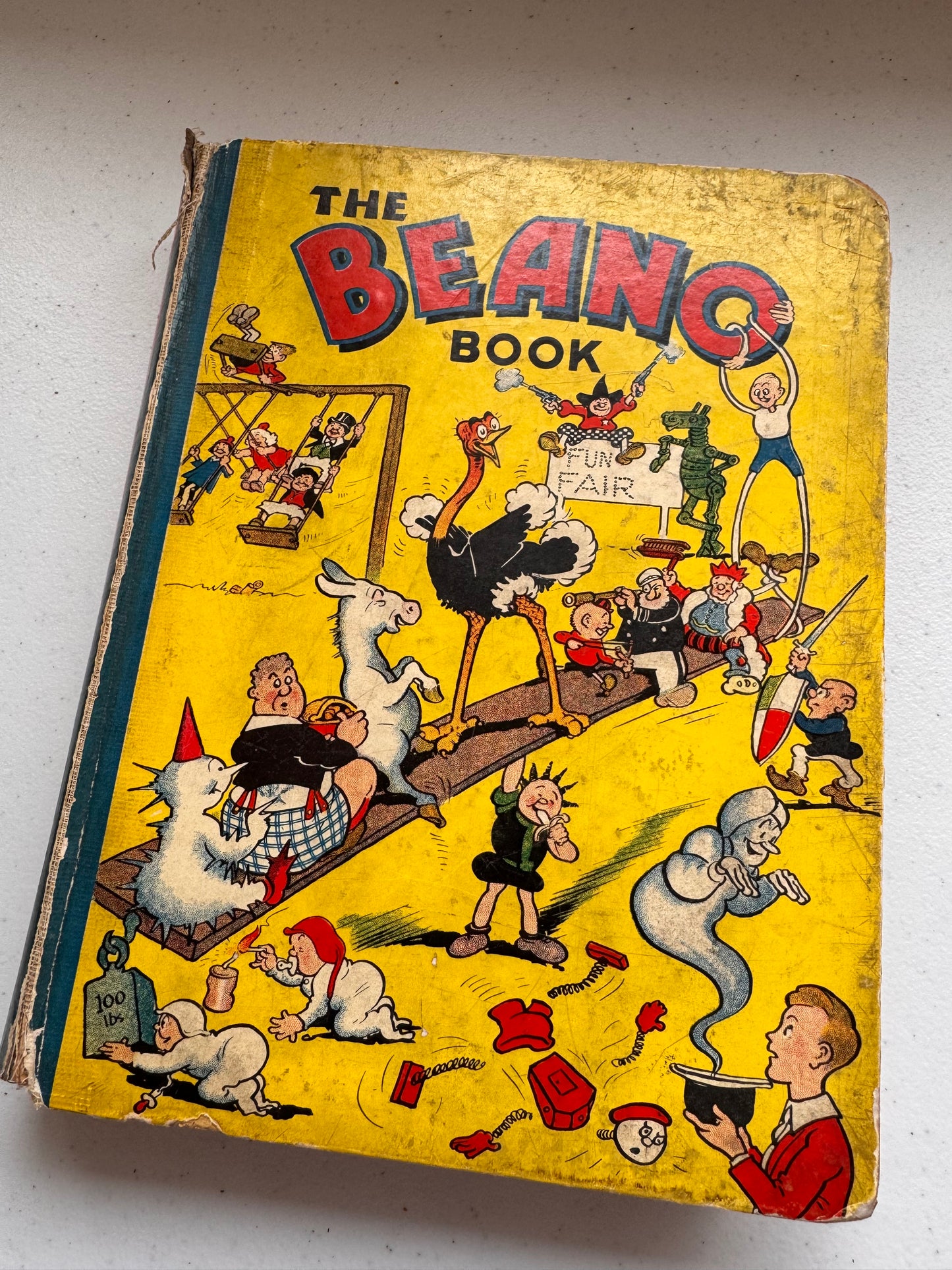 Lot 3: Rare 1940 First Edition Beano Book No. 1 – The Birth of a British Comic Icon (Estimate £3000-4000)