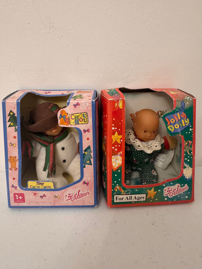 Lot 8: Zapf Creations Jolly Dolly + Chou Chou Mini Dolls x 2 (Estimate £15-30)
